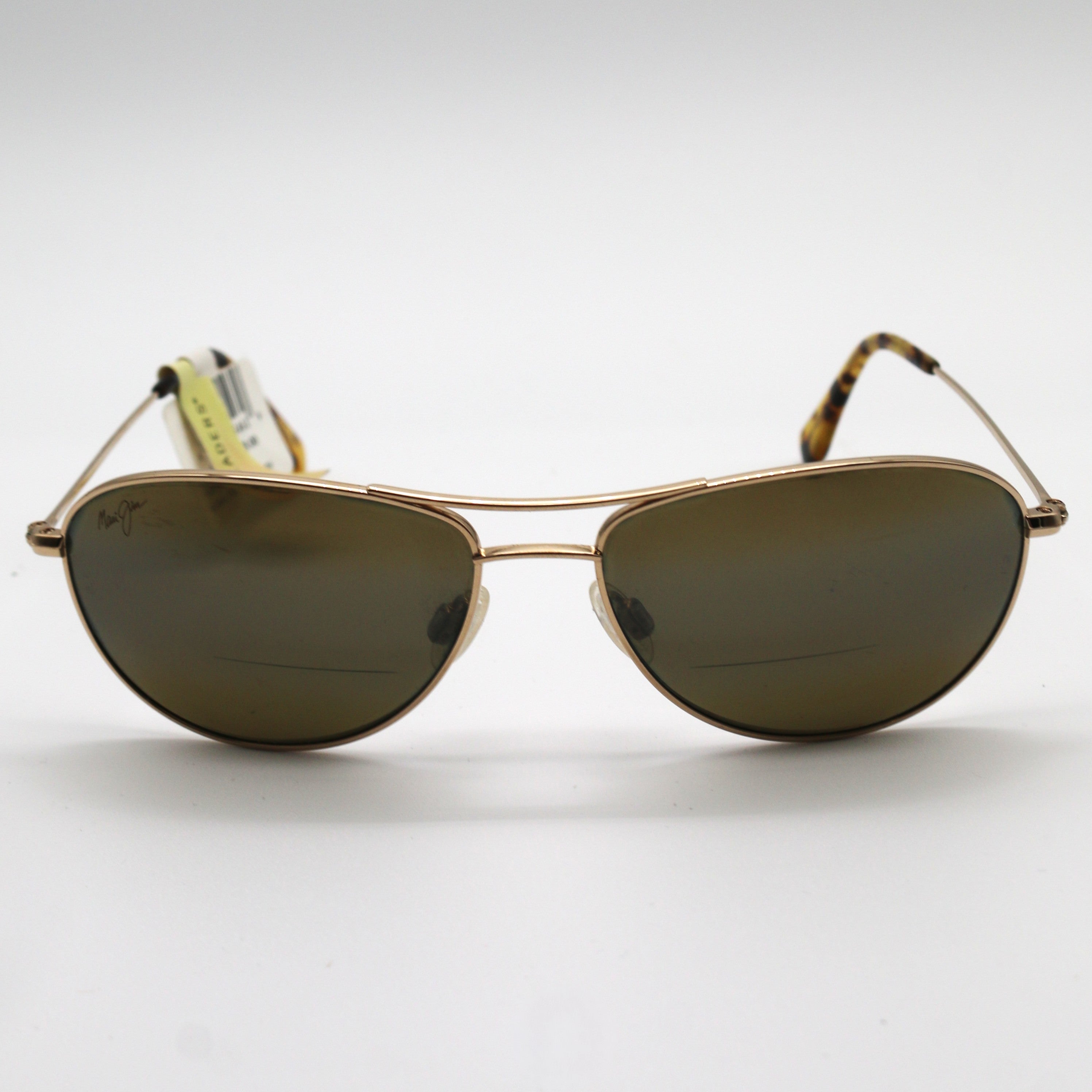 Maui Jim Sunglasses Baby Beach Readers - Gold Frame w\ HCL Bronze Lens - 1.5 Magnification - BeachToBlvd