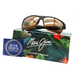 Maui Jim Sunglasses Alenuihaha - Dark Brown Stripe Frame w\ Bronze Lens - BeachToBlvd