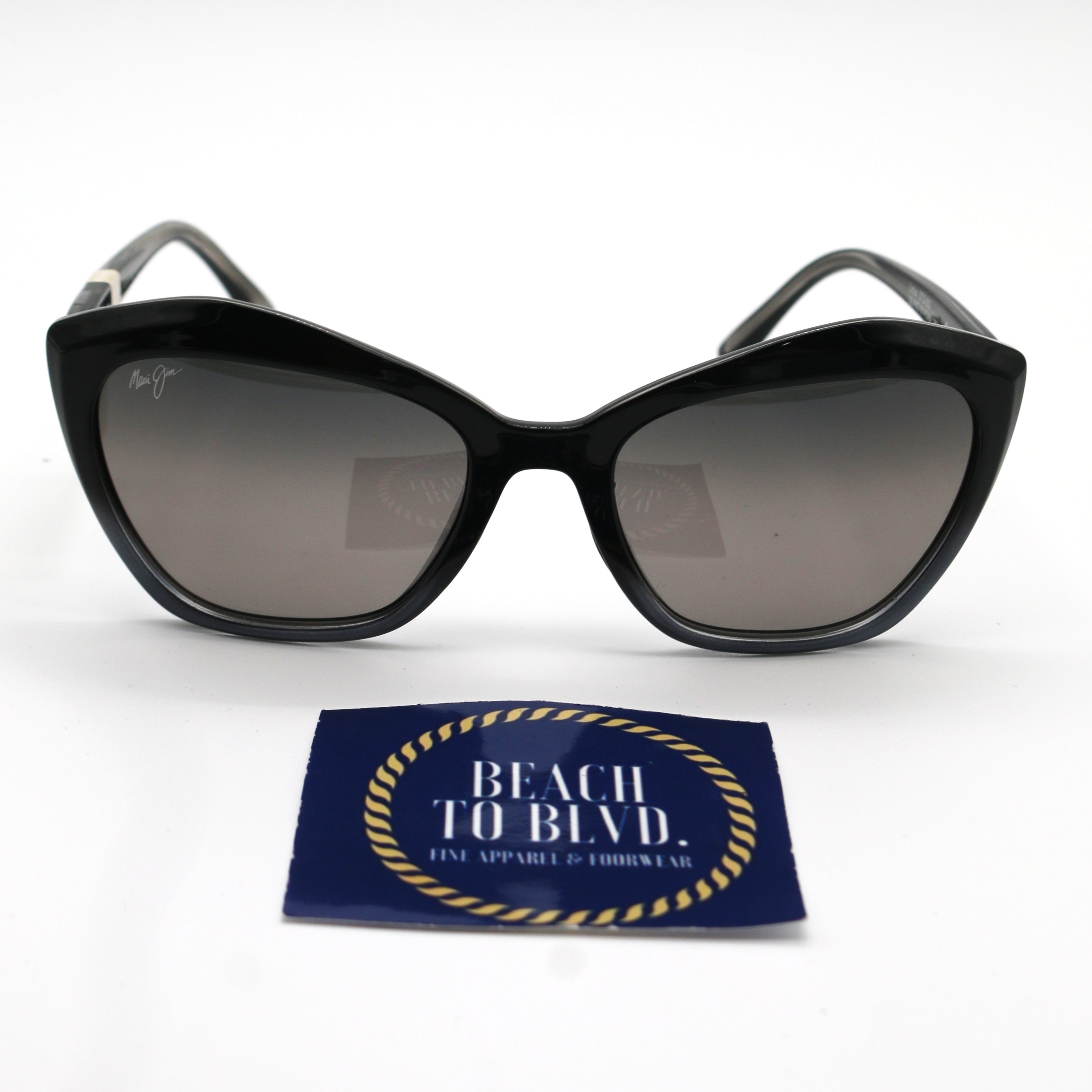 Maui Jim Sunglasses Lotus - Black Fade Frame - Gray Lens - BeachToBlvd