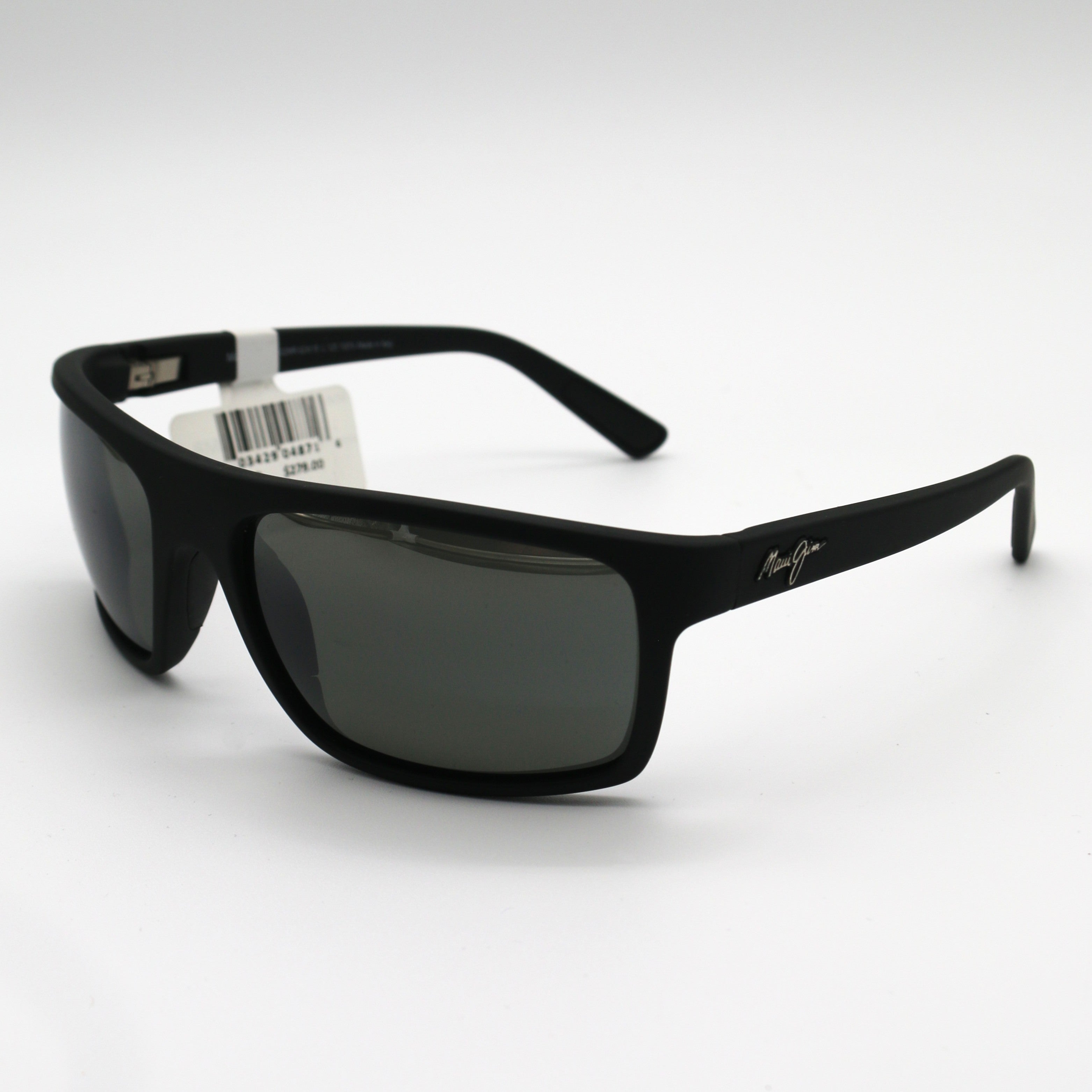 Maui Jim Sunglasses 746-02 Byron Bay - Black Matte Rubber Frame - Gray Lens - BeachToBlvd