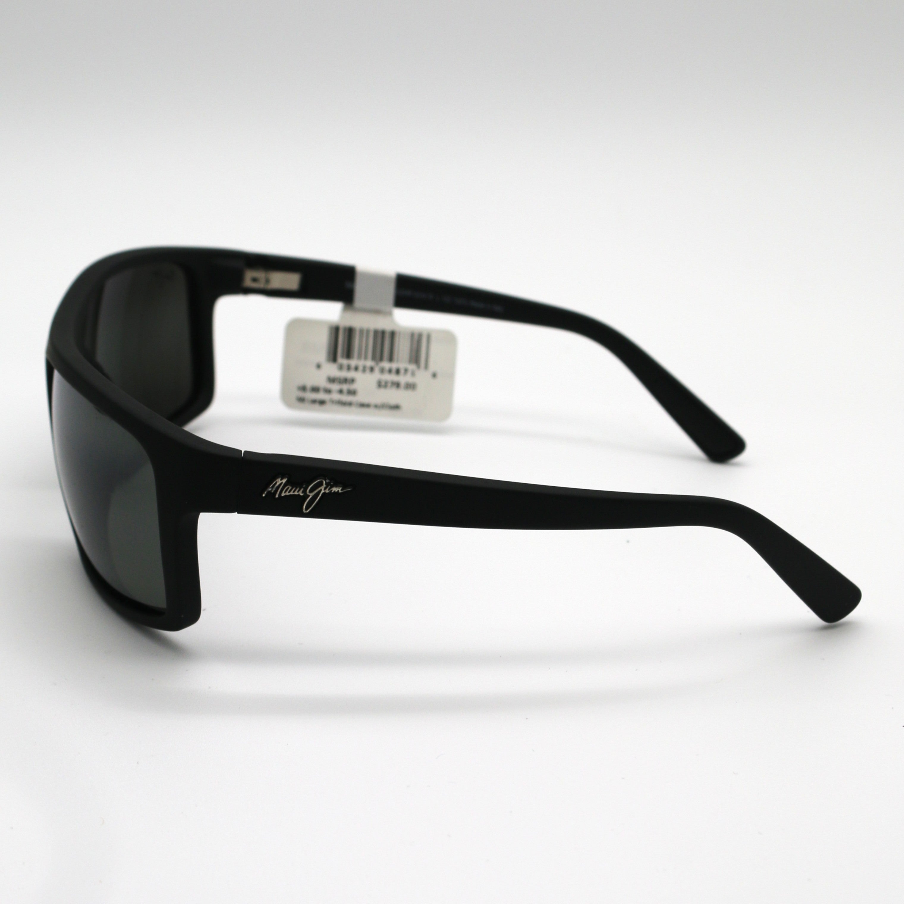 Maui Jim Sunglasses 746-02 Byron Bay - Black Matte Rubber Frame - Gray Lens - BeachToBlvd