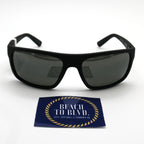 Maui Jim Sunglasses 746-02 Byron Bay - Black Matte Rubber Frame - Gray Lens - BeachToBlvd
