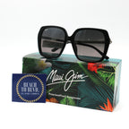 Maui Jim Sunglasses Poolside - Black Gloss Frame - Gray Lens - BeachToBlvd
