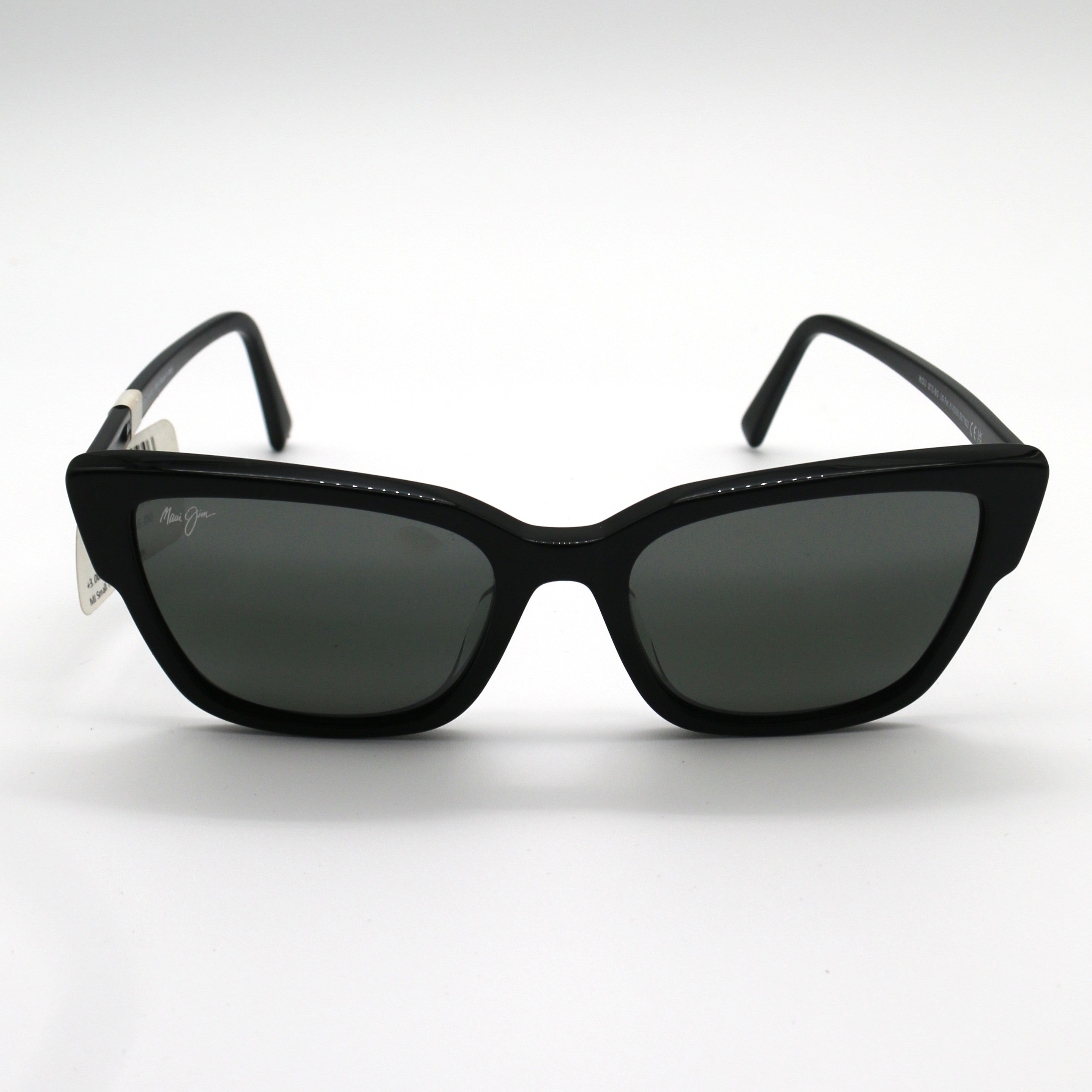 Maui Jim Sunglasses Kou - Black Gloss Frame - Gray Lens - BeachToBlvd