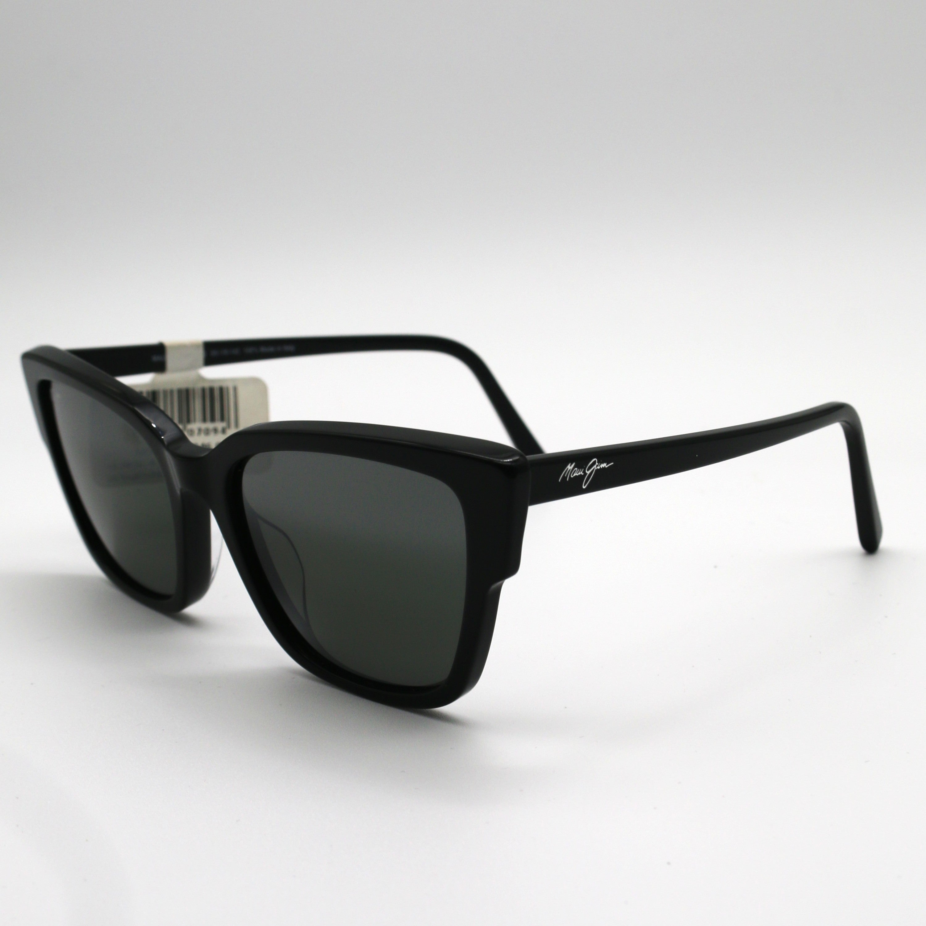 Maui Jim Sunglasses Kou - Black Gloss Frame - Gray Lens - BeachToBlvd