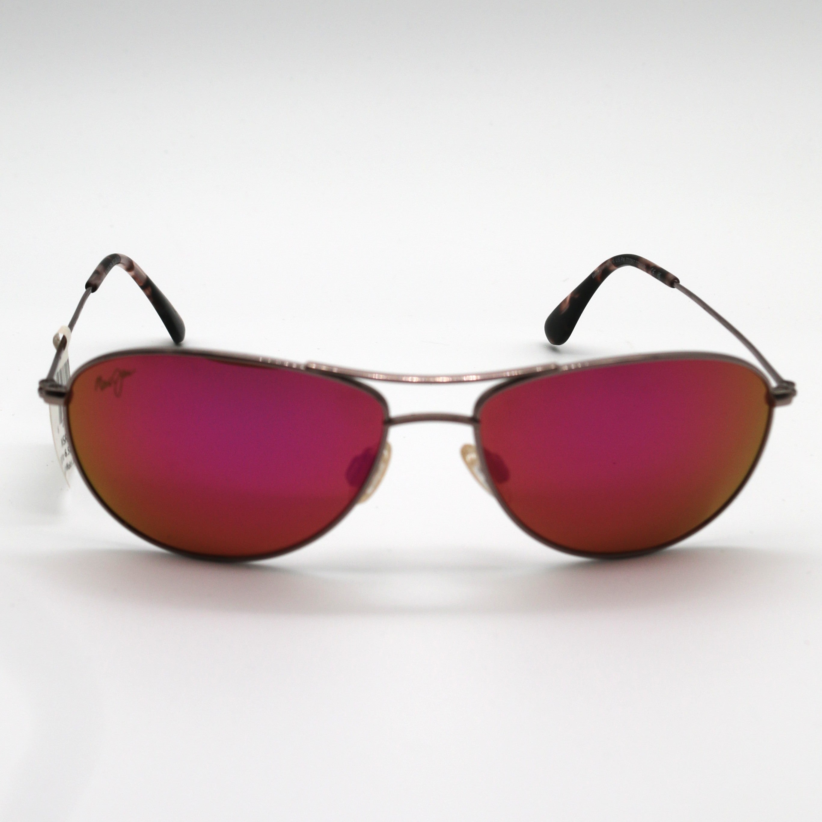 Maui Jim Sunglasses Baby Beach Polarized Aviator Sunglasses Rose Gold Frame With Maui Sunrise Lens - P245-16R - BeachToBlvd