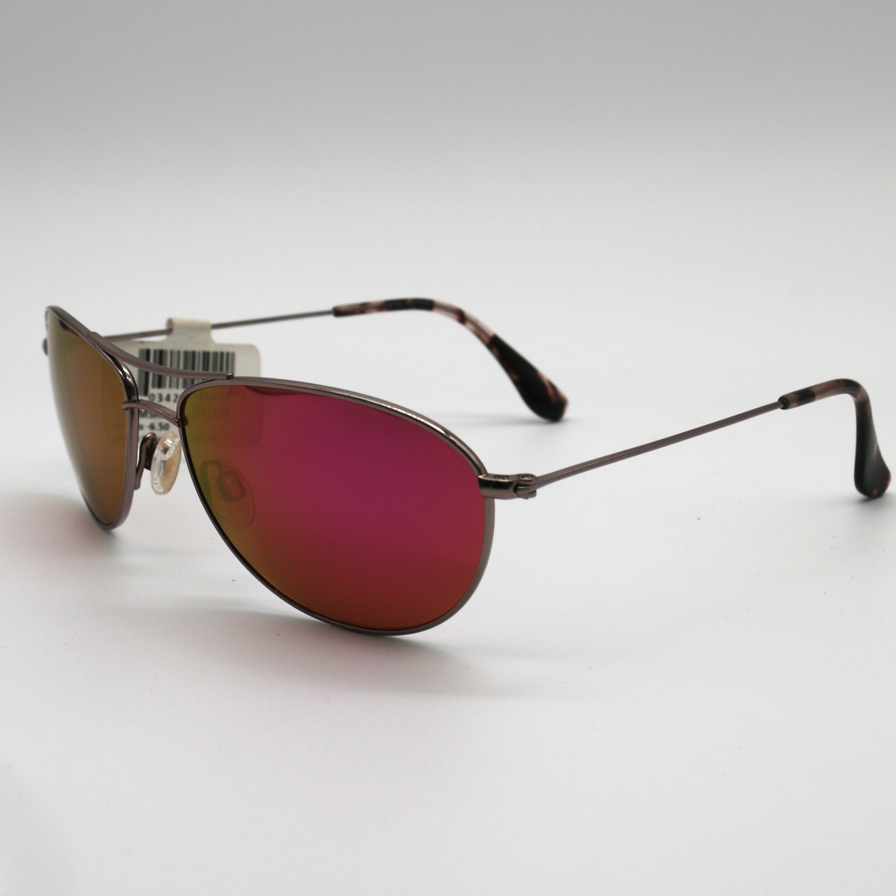 Maui Jim Sunglasses Baby Beach Polarized Aviator Sunglasses Rose Gold Frame With Maui Sunrise Lens - P245-16R - BeachToBlvd