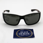 Maui Jim Sunglasses Local Kine - Shiny Black/Grey/Maroon Frame - Gray Lens - BeachToBlvd