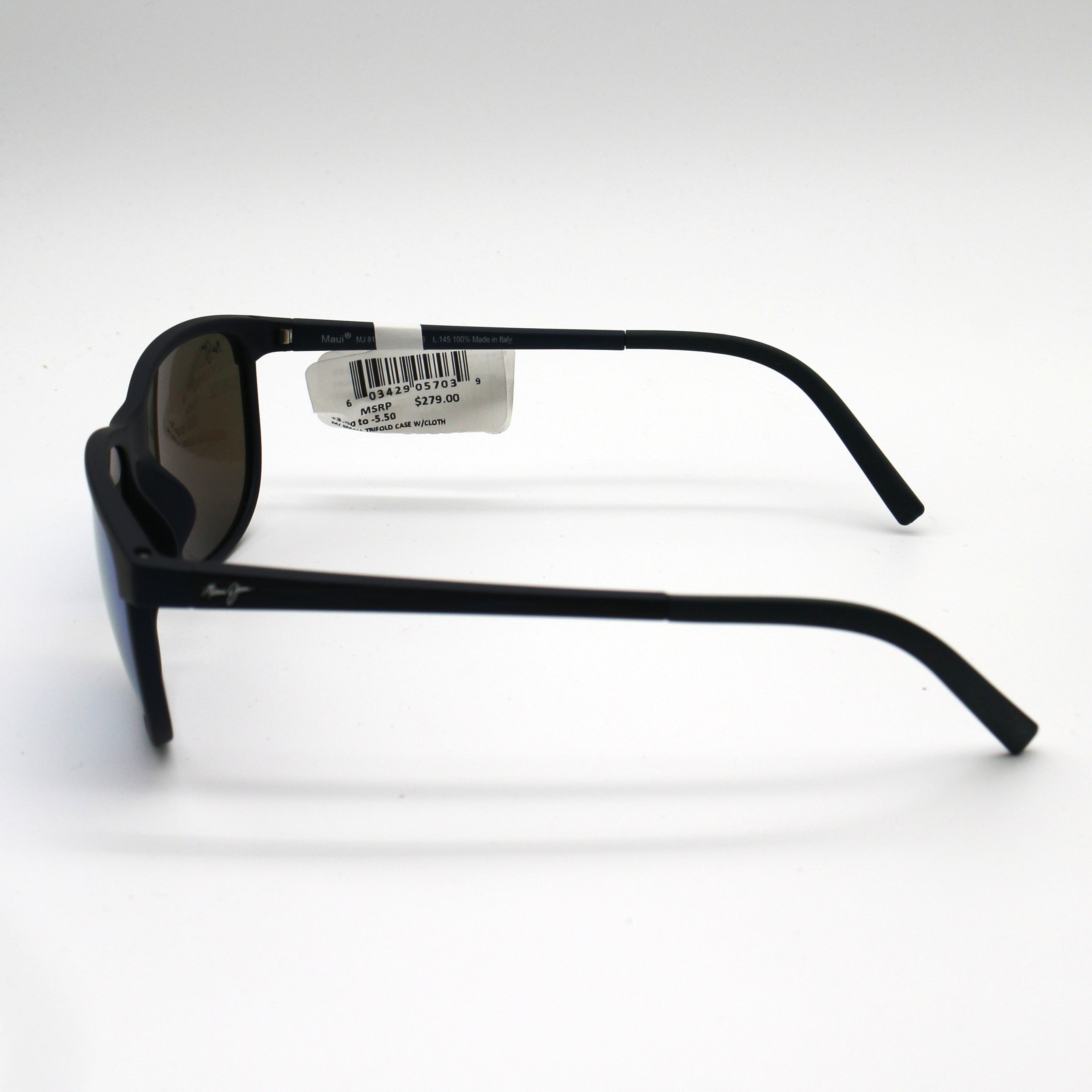 Maui Jim Dragon's Lele Kawa Teeth Polarized Sunglasses - Dark Blue Frame \ Blue Lens - BeachToBlvd