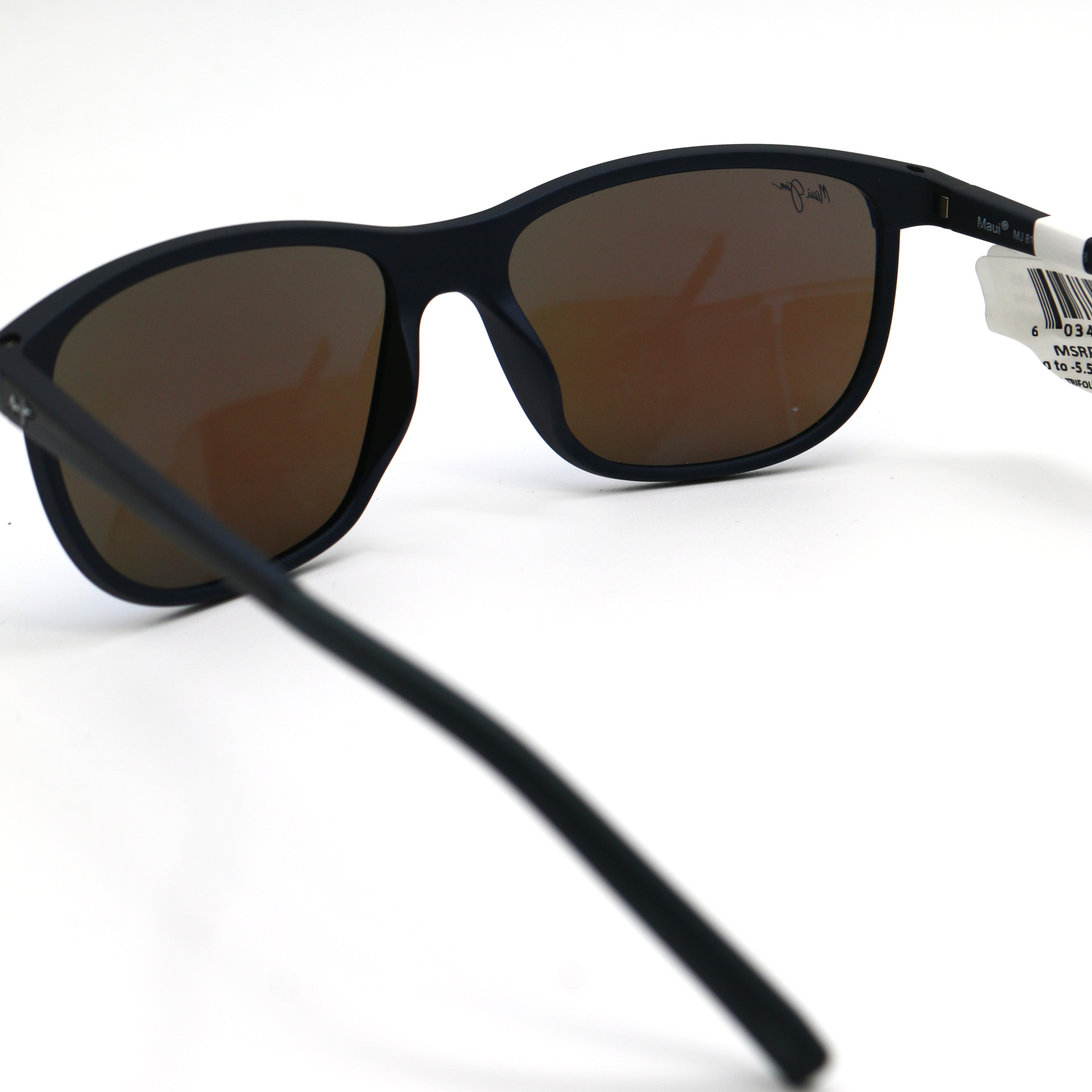 Maui Jim Dragon's Lele Kawa Teeth Polarized Sunglasses - Dark Blue Frame \ Blue Lens - BeachToBlvd