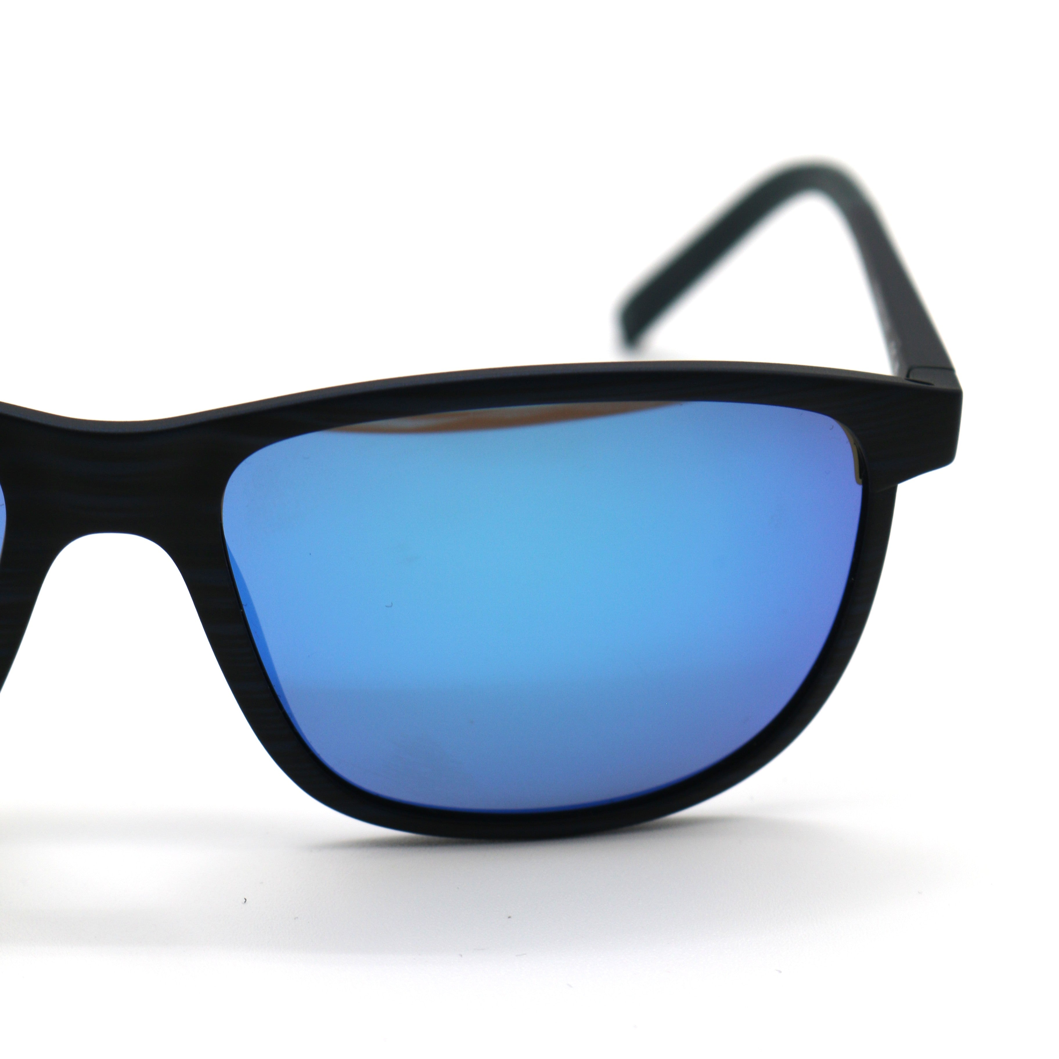 Maui Jim Dragon's Lele Kawa Teeth Polarized Sunglasses - Dark Blue Frame \ Blue Lens - BeachToBlvd