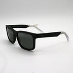 Maui Jim Sunglasses Stone Shack - Matte Black Frame W/Crystal Tips - Gray Lens - BeachToBlvd