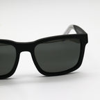 Maui Jim Sunglasses Stone Shack - Matte Black Frame W/Crystal Tips - Gray Lens - BeachToBlvd