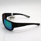 Maui Jim Local Kine Polarized Sunglasses - Black Frame \ Green Lenses - BeachToBlvd