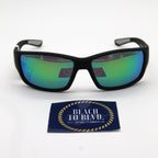 Maui Jim Local Kine Polarized Sunglasses - Black Frame \ Green Lenses - BeachToBlvd