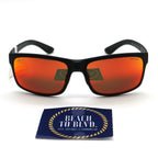 Maui Jim Sunglasses Pokowai Arch - Manchester United Black Matte Frame - Red Lens - BeachToBlvd