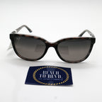Maui Jim Honi Polarized Sunglasses - Grey Tortoise Frame / Gray Lens - BeachToBlvd