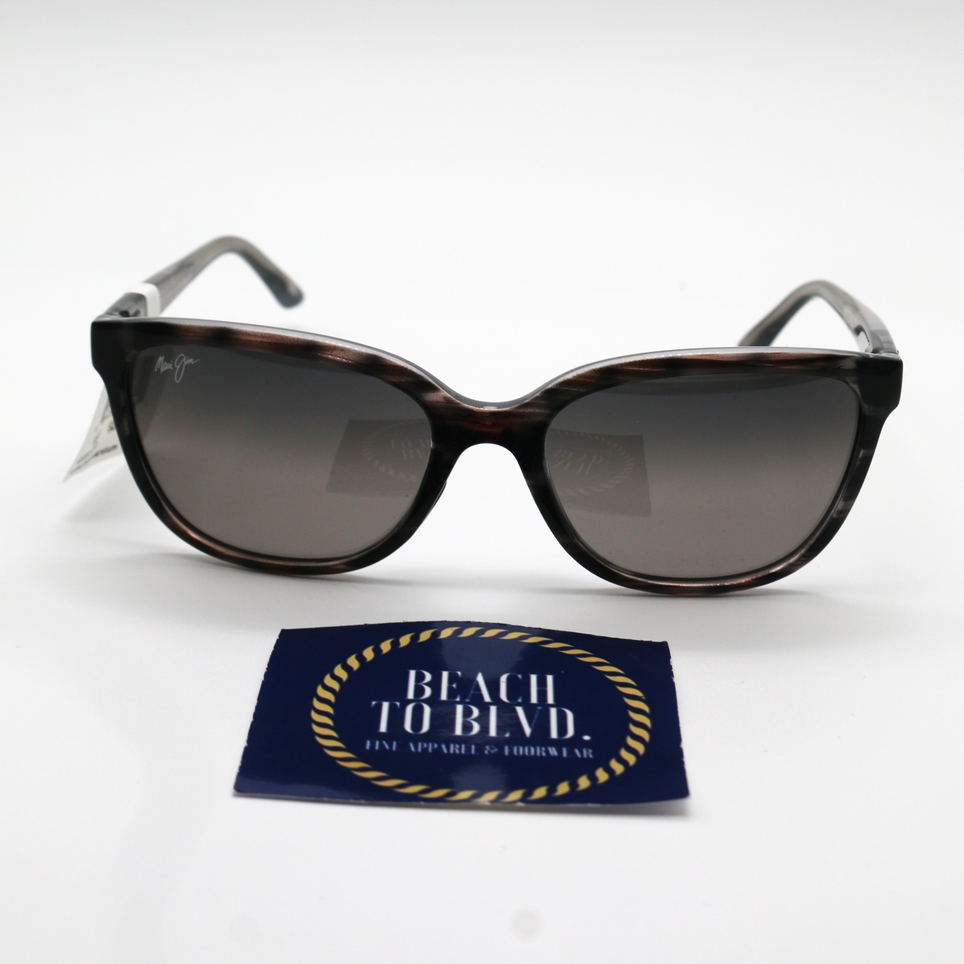 Maui Jim Honi Polarized Sunglasses - Grey Tortoise Frame / Gray Lens - BeachToBlvd