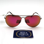 Maui Jim Mavericks Polarized Maui Sunrise Pilot Unisex Sunglasses - Rose Gold Frame - BeachToBlvd