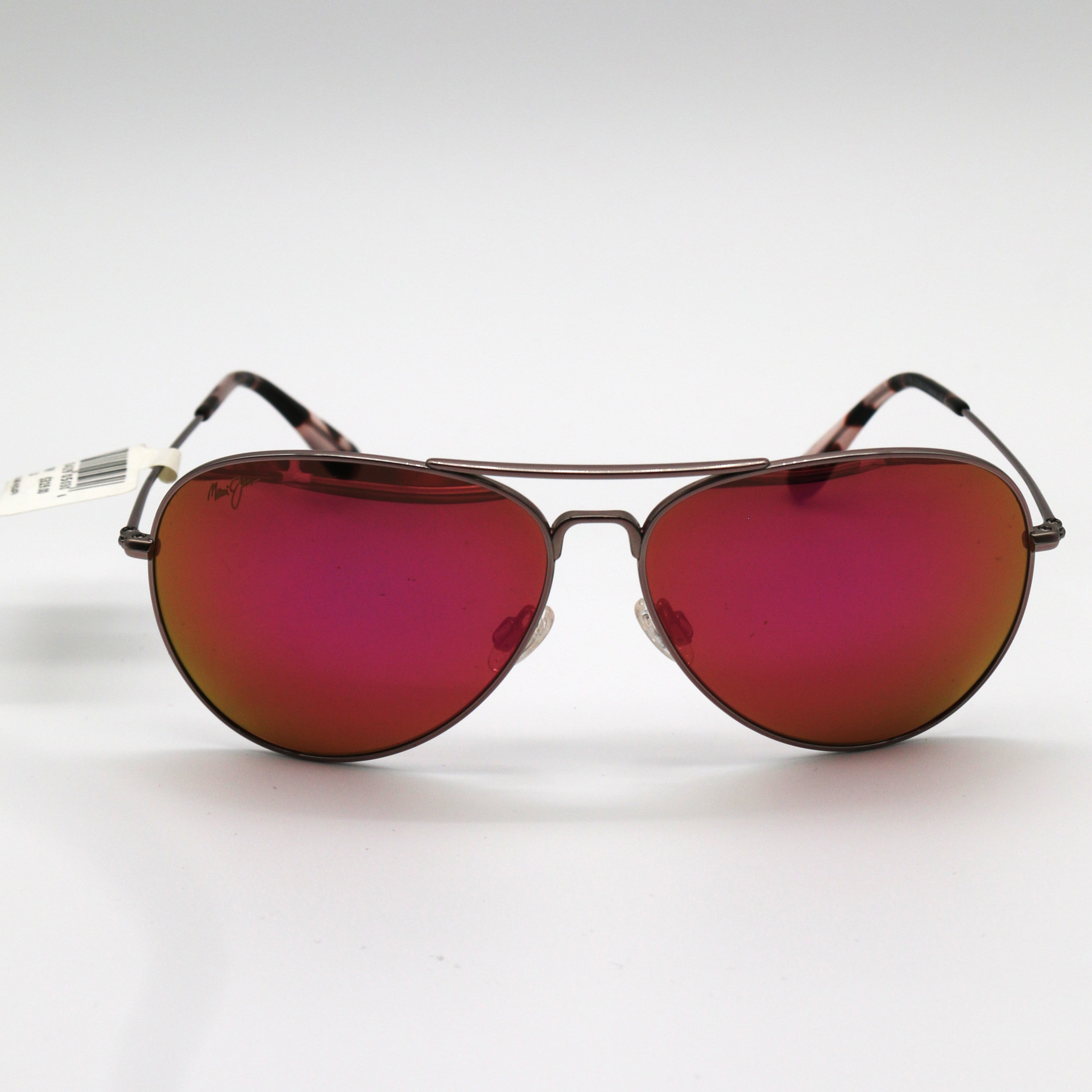 Maui Jim Mavericks Polarized Maui Sunrise Pilot Unisex Sunglasses - Rose Gold Frame - BeachToBlvd