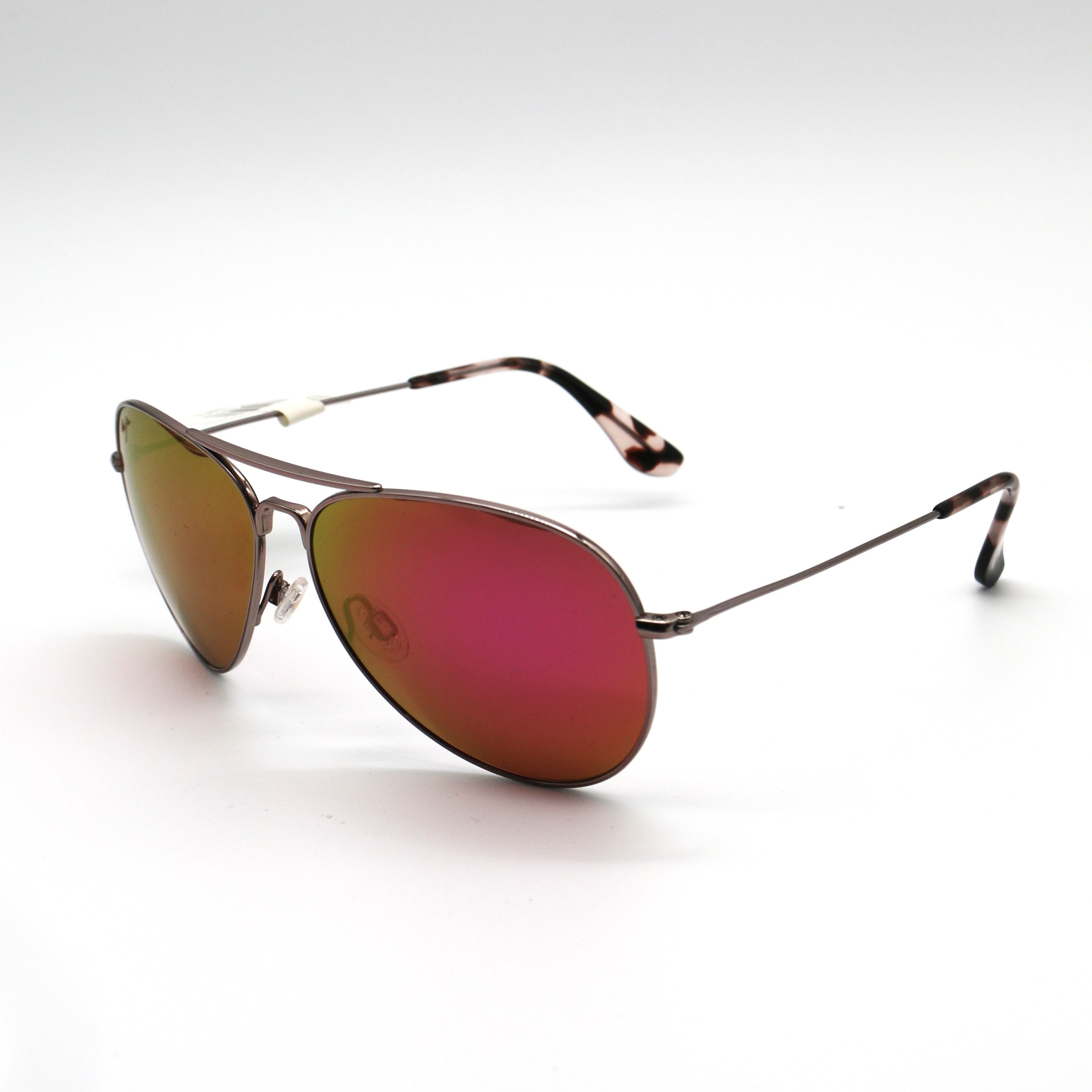 Maui Jim Mavericks Polarized Maui Sunrise Pilot Unisex Sunglasses - Rose Gold Frame - BeachToBlvd