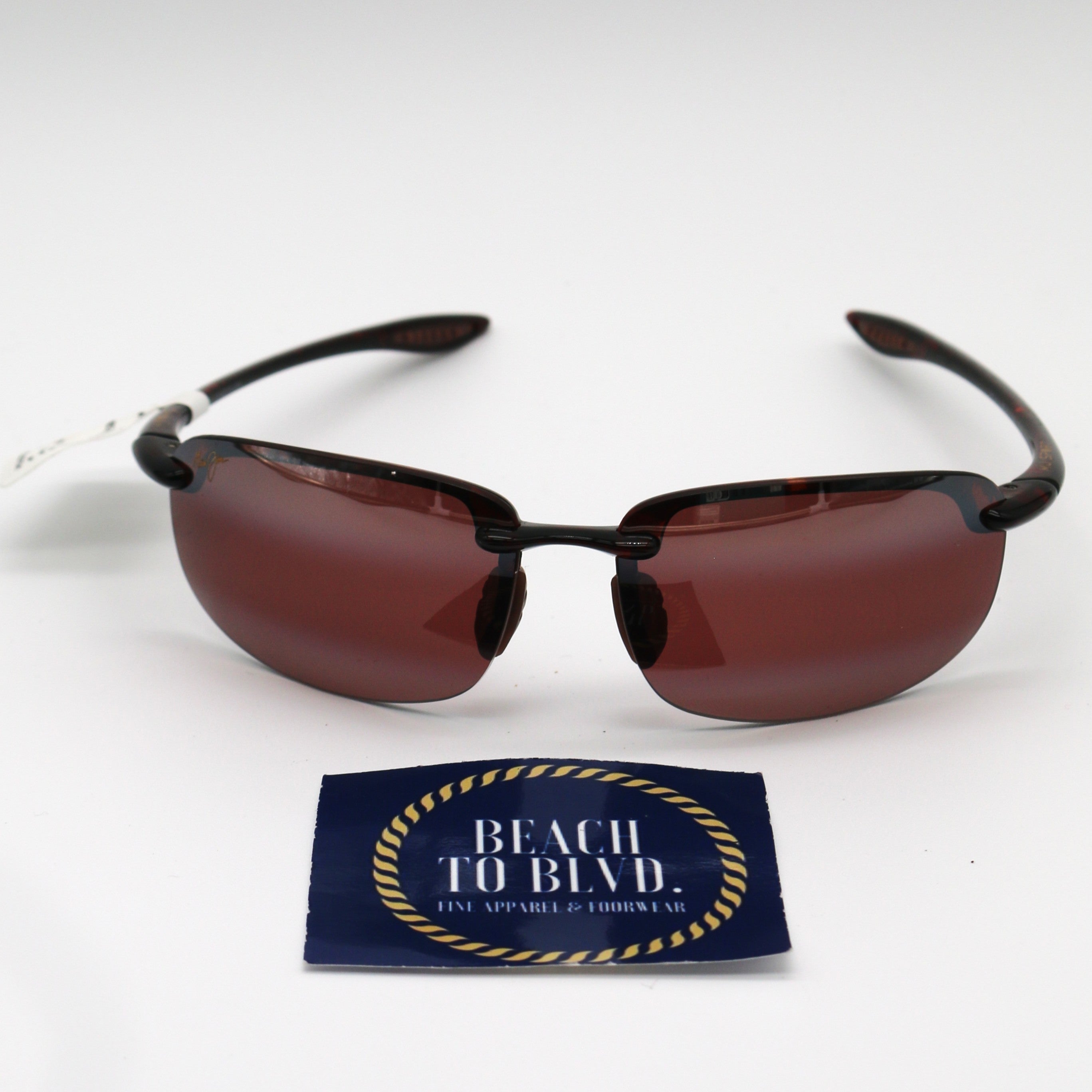 Maui Jim Hookipa Polarized Sunglasses - Tortoise Pink Frame with Maui Rose Lens - BeachToBlvd