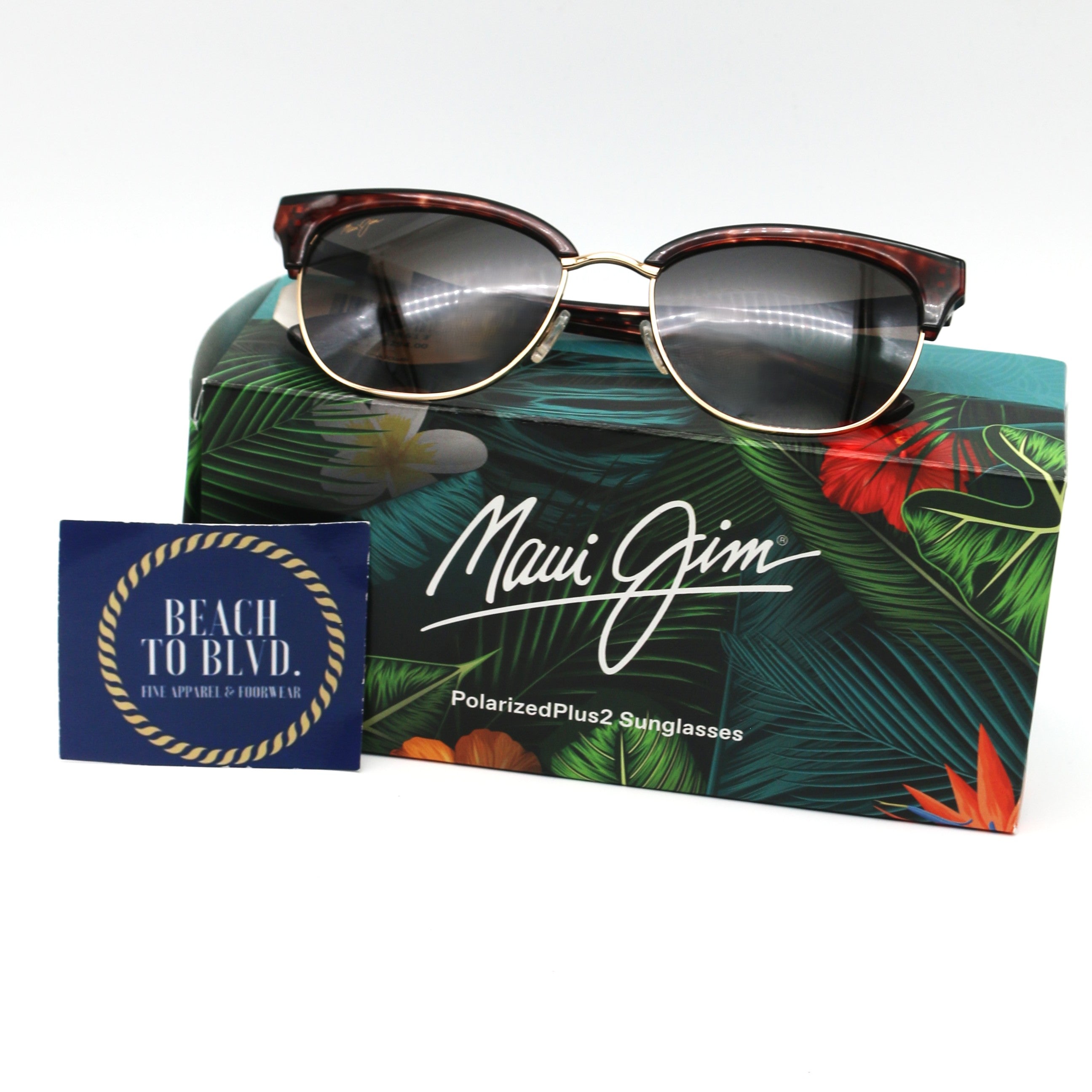 Maui Jim Sunglasses Lokelani - Tortoise W/Gold Frame - Bronze Lens - BeachToBlvd