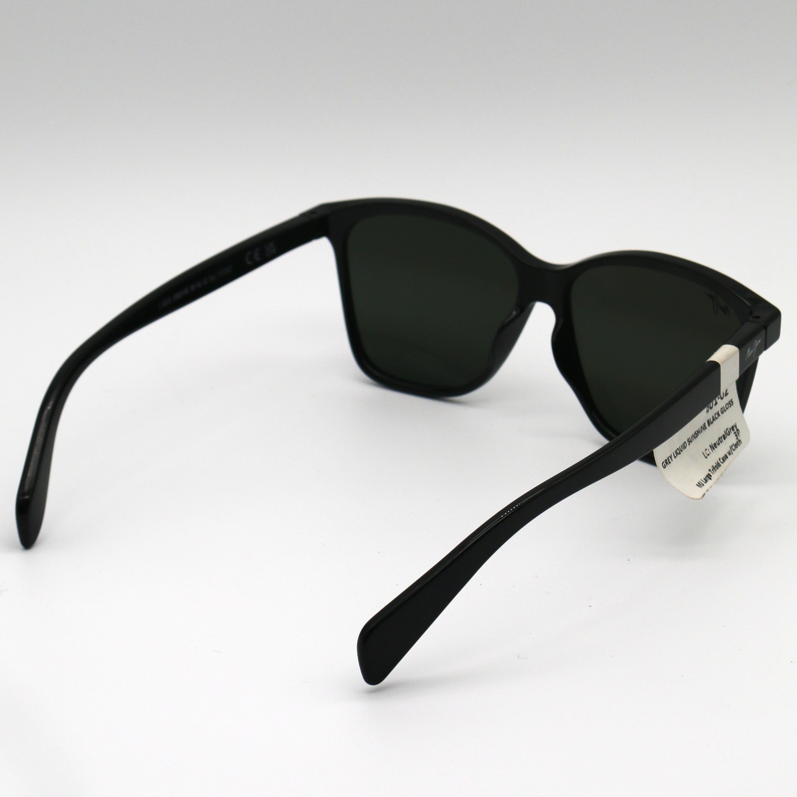 Maui Jim Sunglasses Liquid Sunshine Sunglasses Black Gloss Frame, Grey Lens - 601-02 - BeachToBlvd