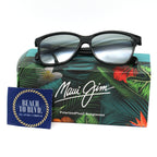Maui Jim Sunglasses Liquid Sunshine Sunglasses Black Gloss Frame, Grey Lens - 601-02 - BeachToBlvd