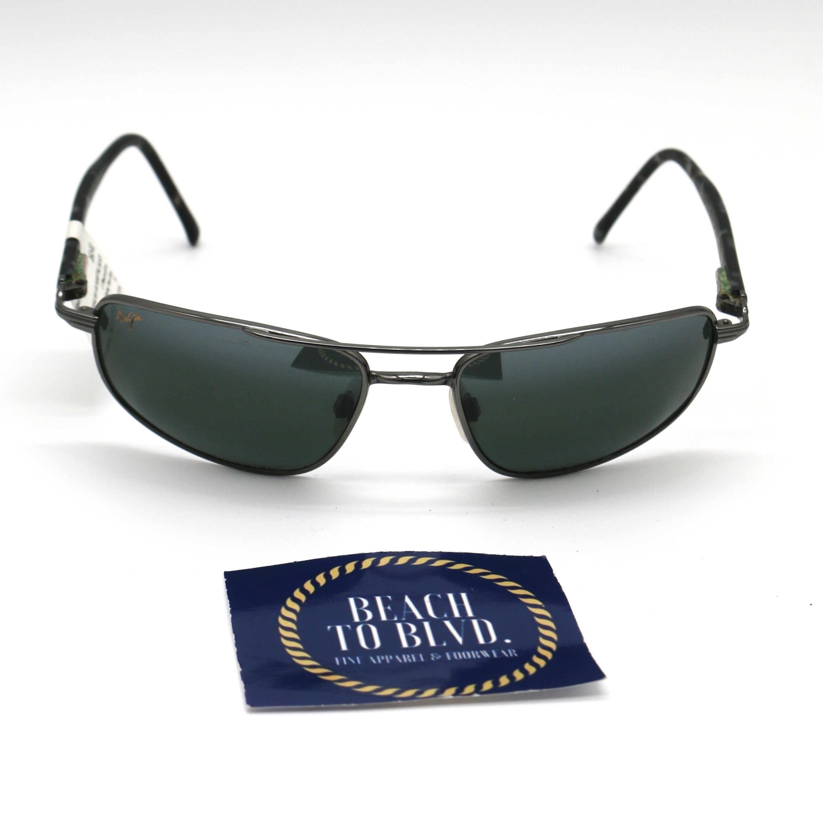 Maui Jim Sunglasses  Kahuna - Gunmetal Frame w/ Neutral Gray Lens - BeachToBlvd