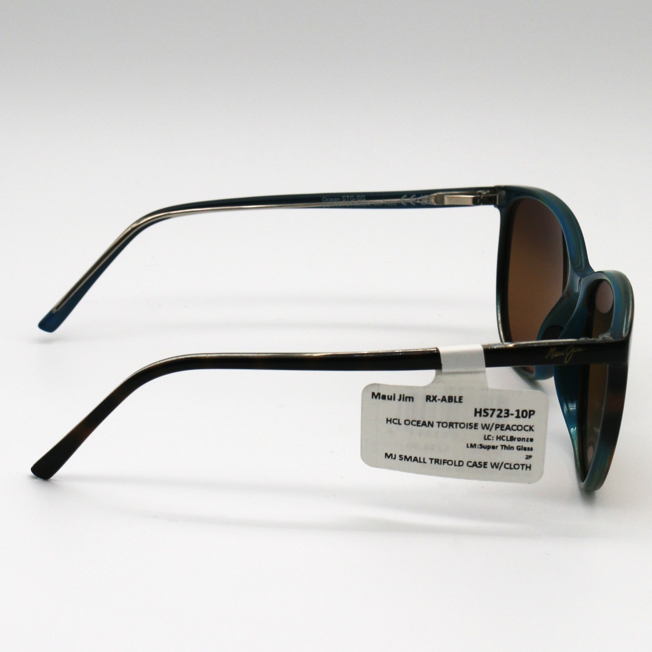 Maui Jim Ocean Polarized Sunglasses - Tortoise with Peacock Frame / HCL Bronze Lens - BeachToBlvd