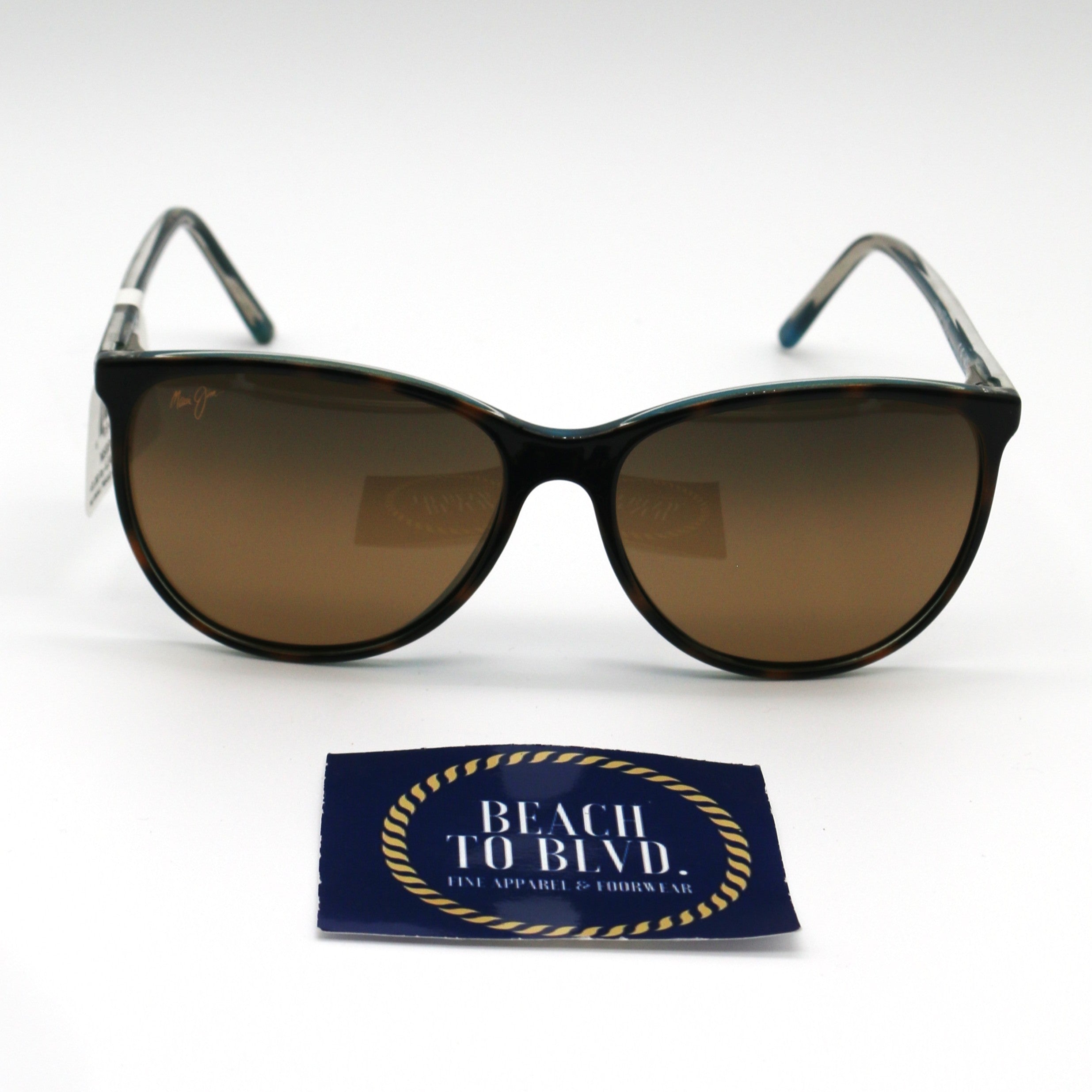 Maui Jim Ocean Polarized Sunglasses - Tortoise with Peacock Frame / HCL Bronze Lens - BeachToBlvd