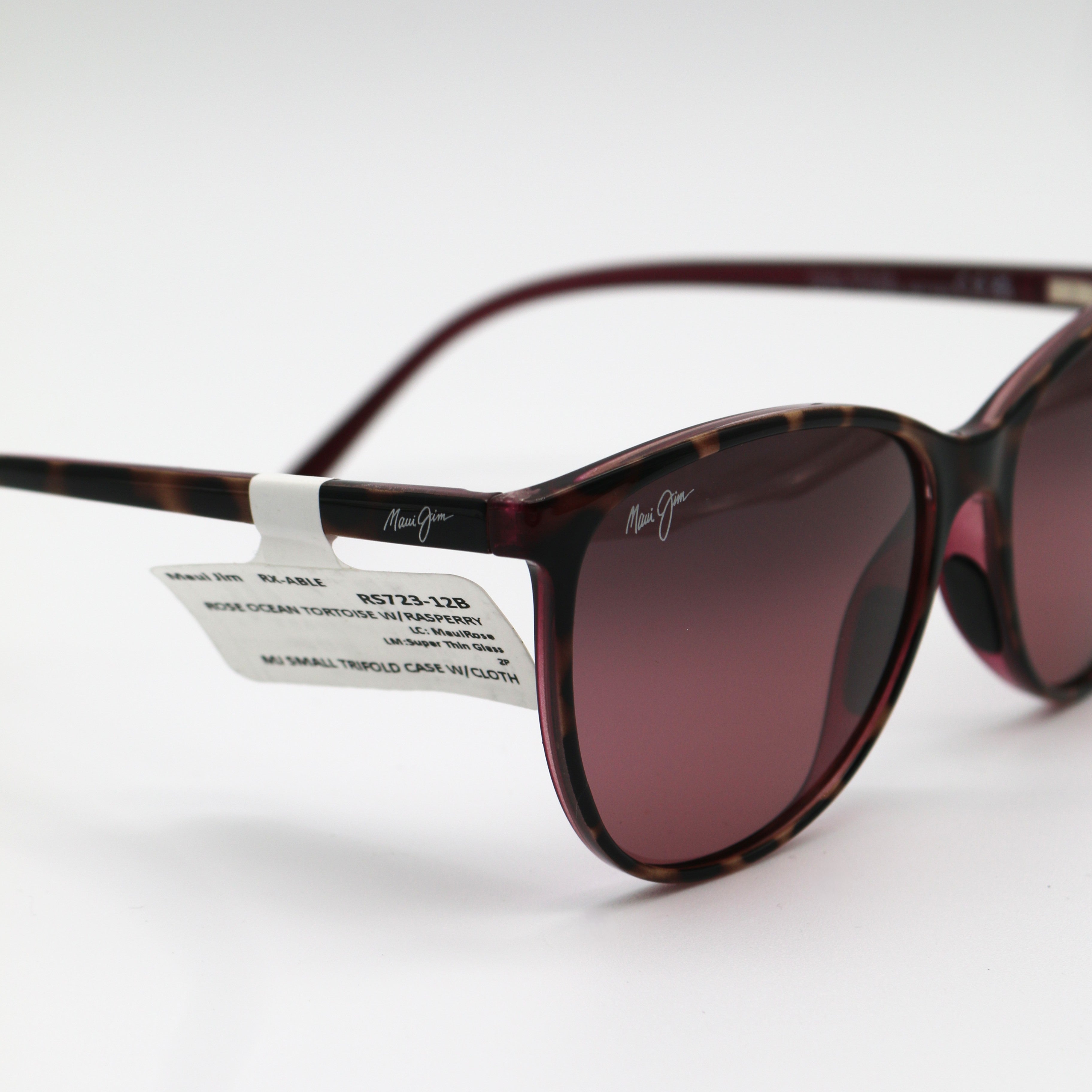 Maui Jim Ocean Polarized Sunglasses Tortoise Pink Frame with Maui Rose Lens - BeachToBlvd