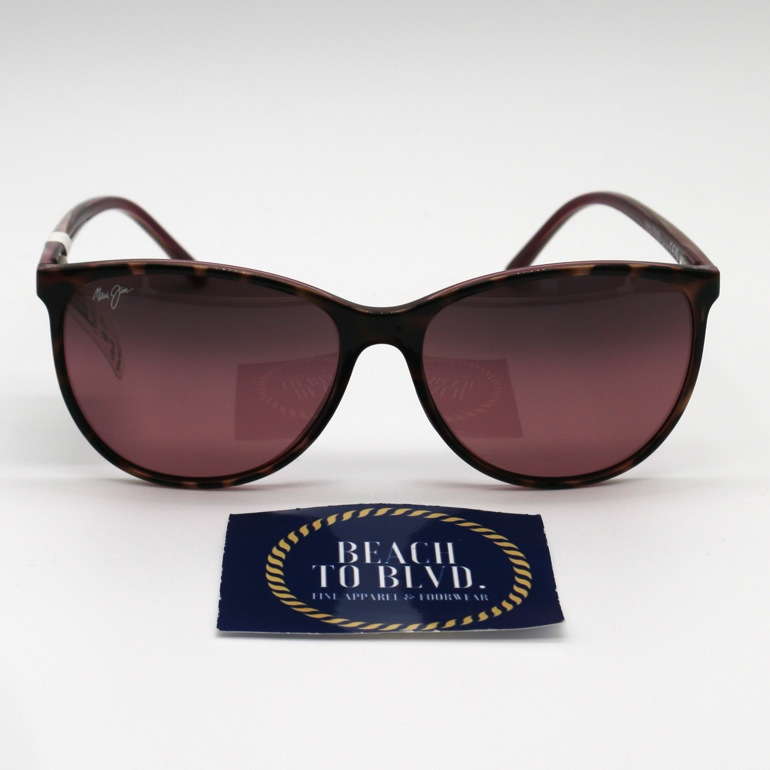 Maui Jim Ocean Polarized Sunglasses Tortoise Pink Frame with Maui Rose Lens - BeachToBlvd