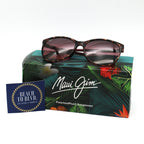 Maui Jim Ocean Polarized Sunglasses Tortoise Pink Frame with Maui Rose Lens - BeachToBlvd