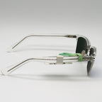 Maui Jim Sunglasses Kawika - Crystal Frame - Blue Reader Lens - 2.0 Magnification - BeachToBlvd