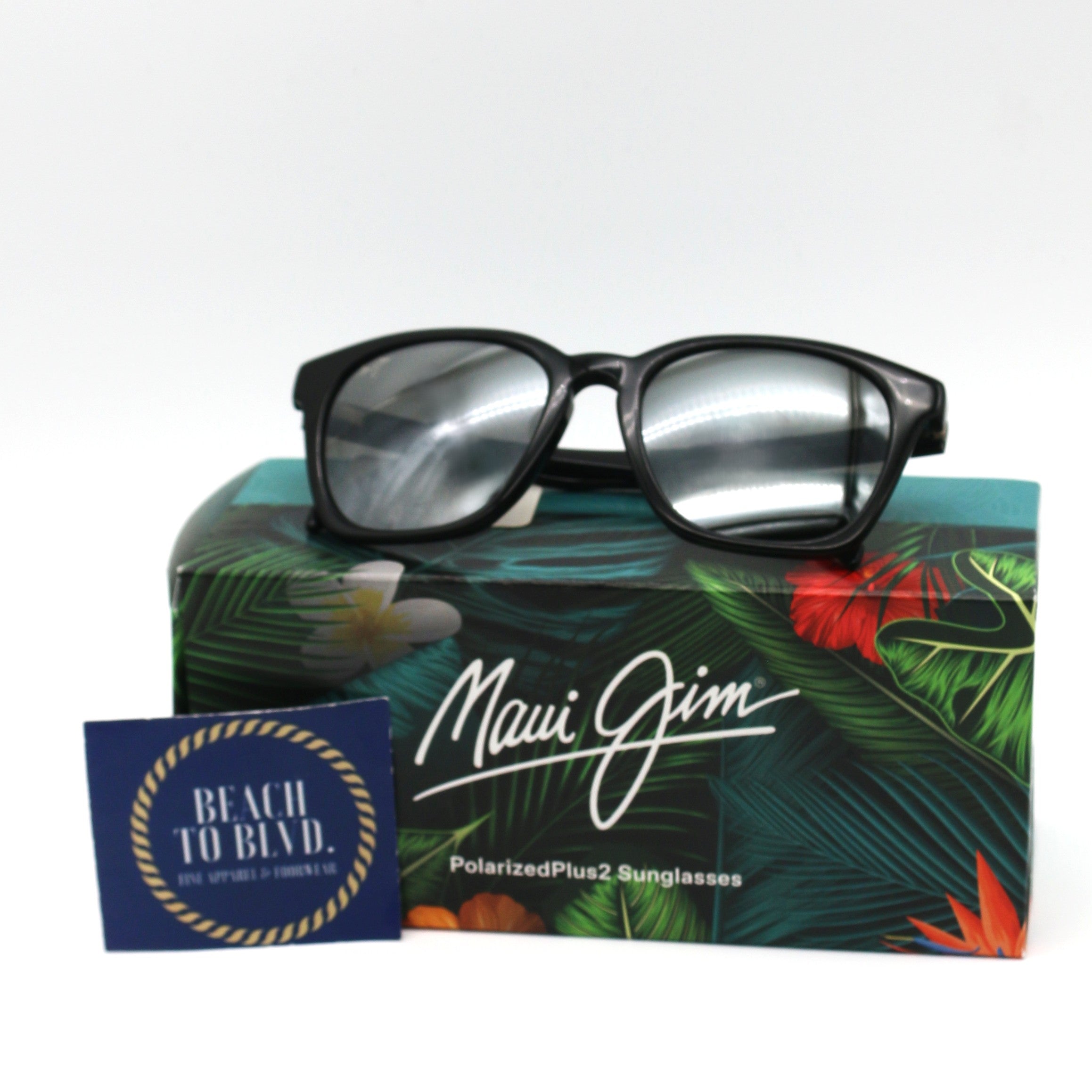 Maui Jim Sunglasses Shave Ice Polarized - Black Frame w\ Gray Lens - BeachToBlvd