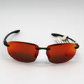 Maui Jim Hookipa Sunglasses Matte Black Frame With Hawaii Lava Lens - Rm407N-2M Ho'Okipa - BeachToBlvd