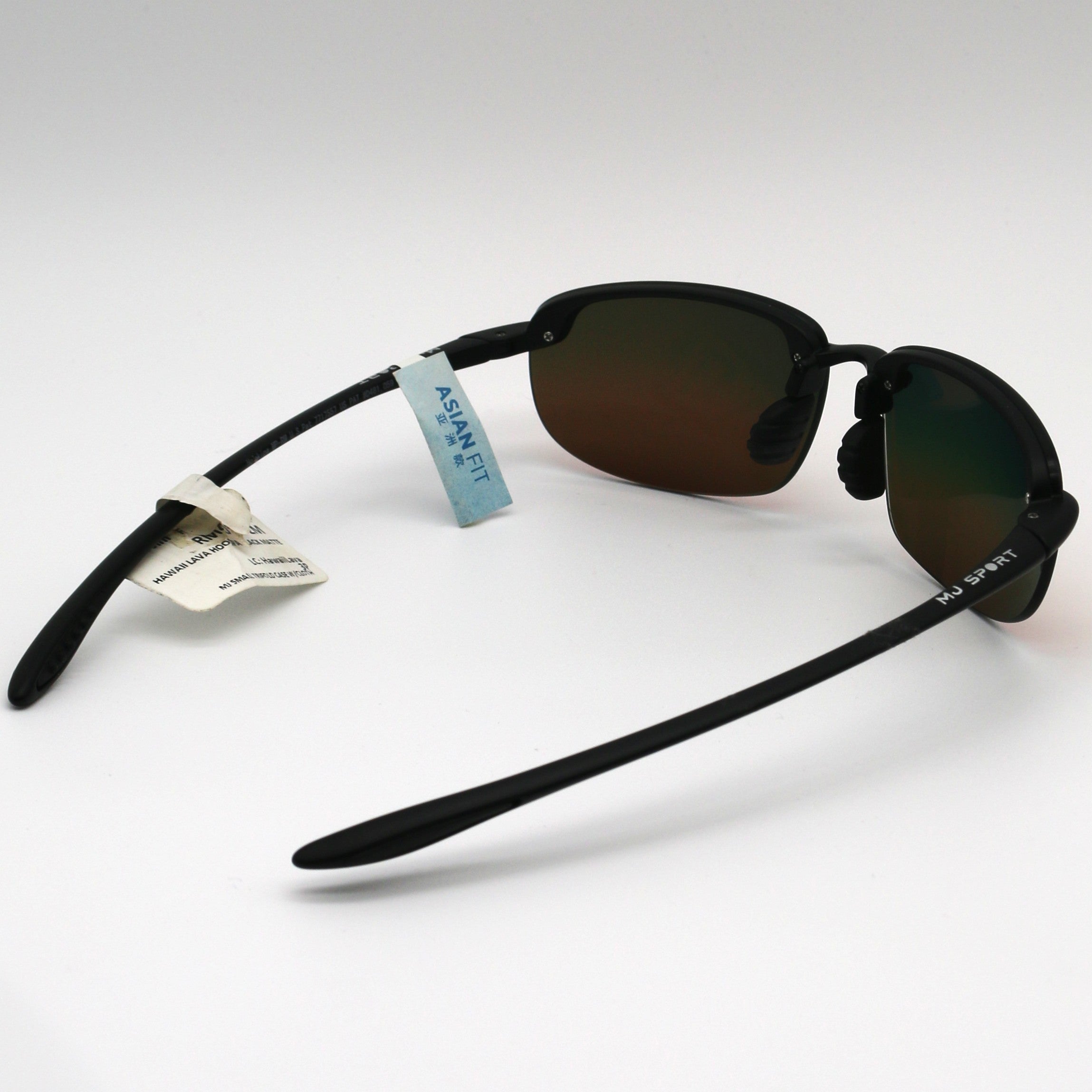 Maui Jim Hookipa Sunglasses Matte Black Frame With Hawaii Lava Lens - Rm407N-2M Ho'Okipa - BeachToBlvd