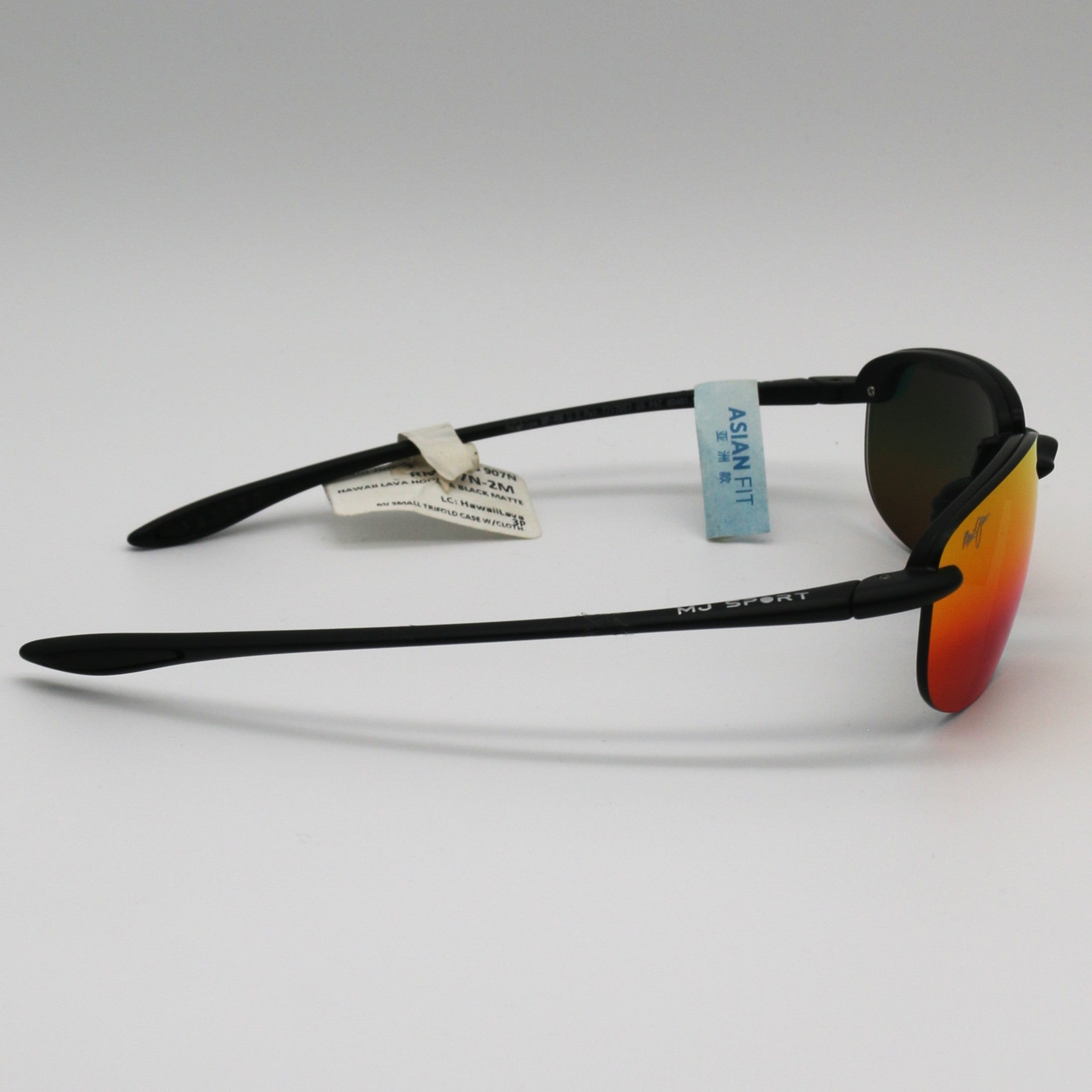 Maui Jim Hookipa Sunglasses Matte Black Frame With Hawaii Lava Lens - Rm407N-2M Ho'Okipa - BeachToBlvd