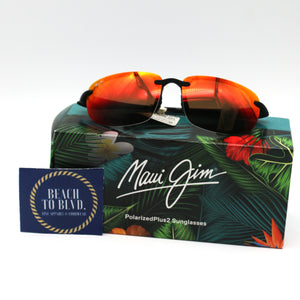 Maui Jim Hookipa Sunglasses Matte Black Frame With Hawaii Lava Lens - Rm407N-2M Ho'Okipa