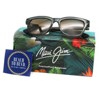 Maui Jim Hanohano Polarized Sunglasses - Shiny Trans Dark Grey/HCL Bronze