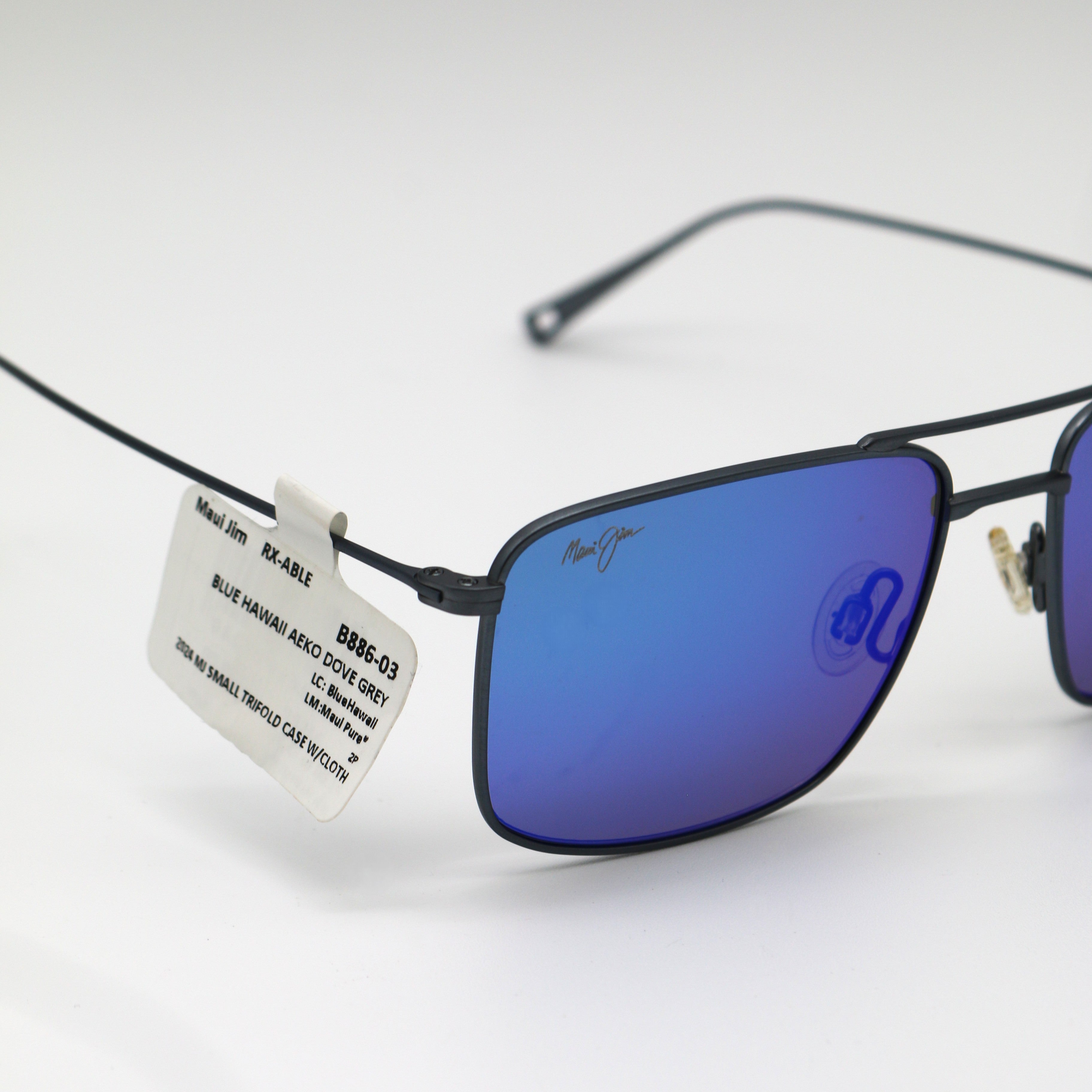 Maui Jim AEKO Men's Polarized Sunglasses-Grey Titanium/Blue Hawaii