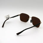 Maui Jim 'Onipa'a AF Polarized Sunglasses - Shiny Gold/ Dual Mirror Gold to Silver