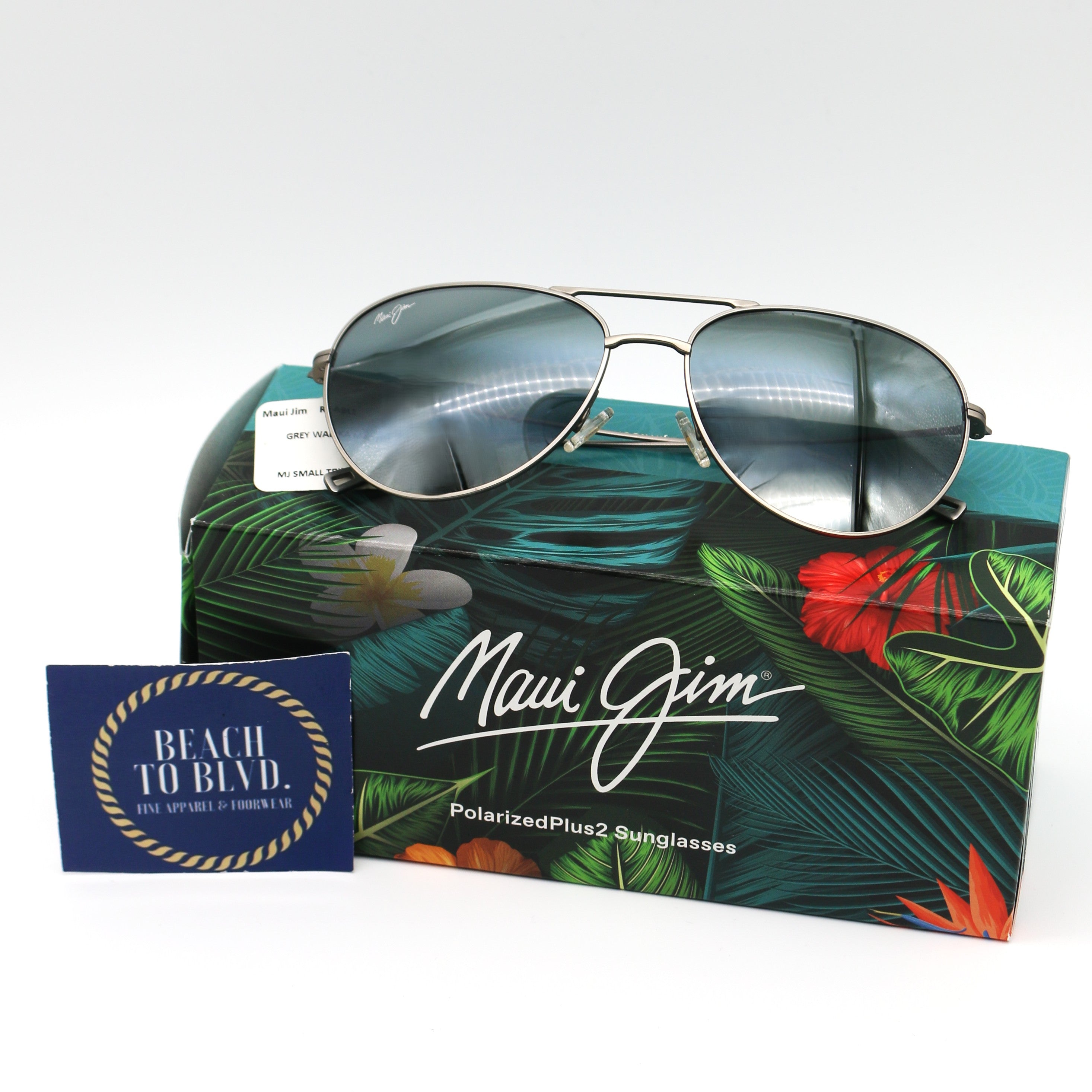 Maui Jim Walaka Polarized Sunglasses - Matte Titanium/Neutral Grey