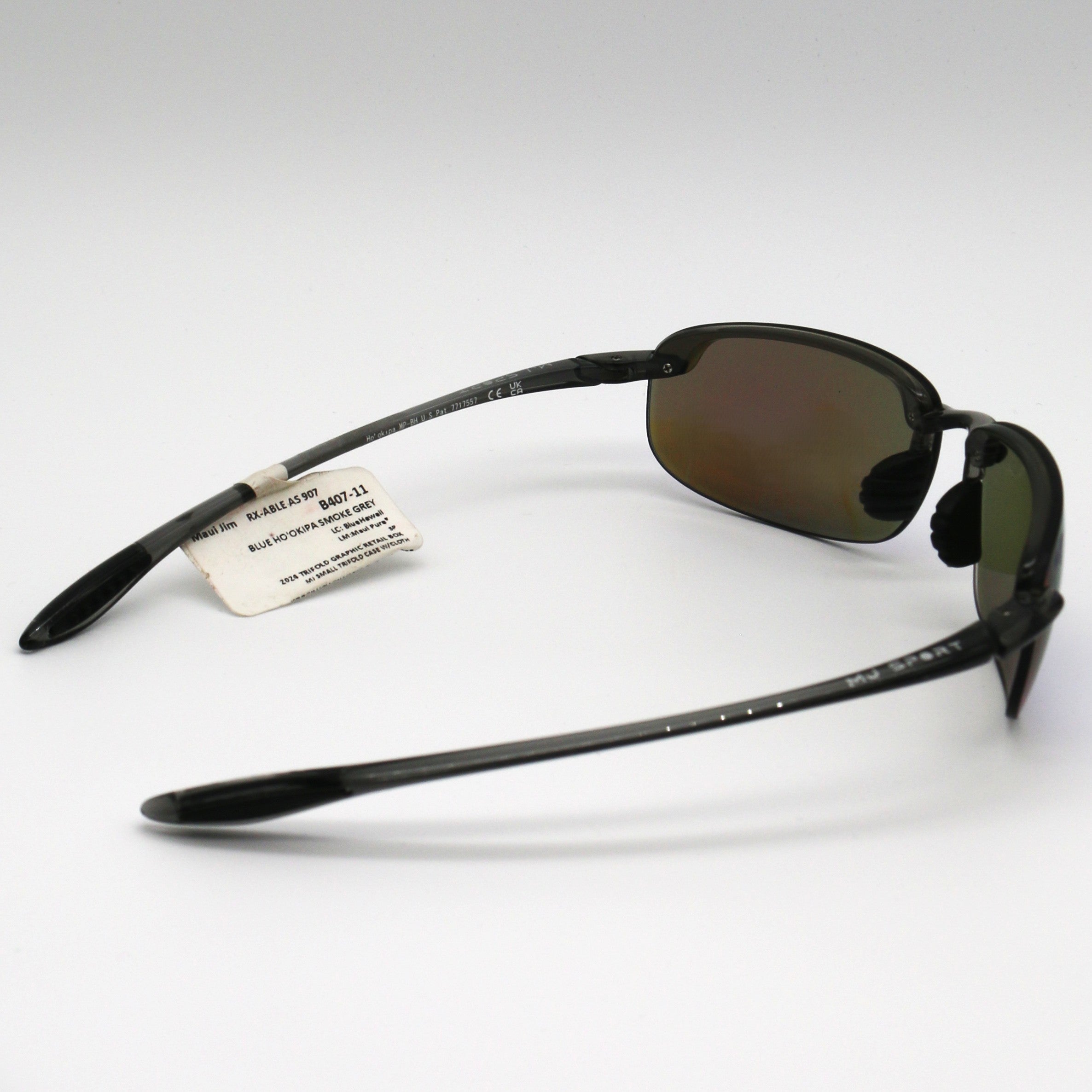 Maui Jim Ho'okipa Polarized Sunglasses -Smoke Grey/Blue Hawaii