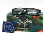 Maui Jim Pulama Polarized Sunglasses - Shiny Black/Neutral Grey