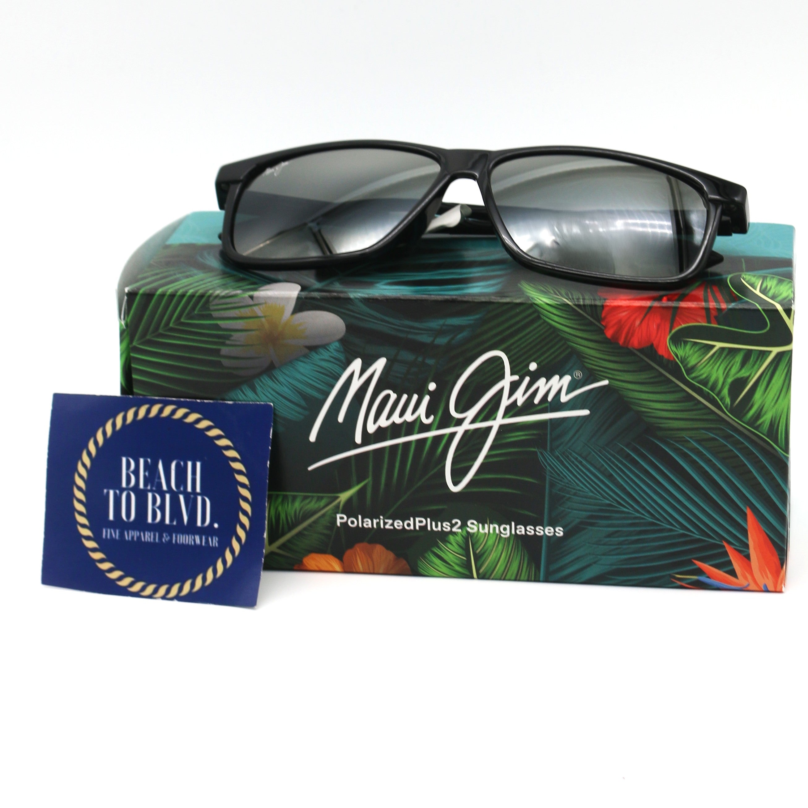 Maui Jim Pulama Polarized Sunglasses - Shiny Black/Neutral Grey