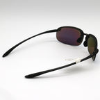 Maui Jim Ho'okipa XLarge Polarized Sunglasses - Translucent Matte Grey/Maui Green