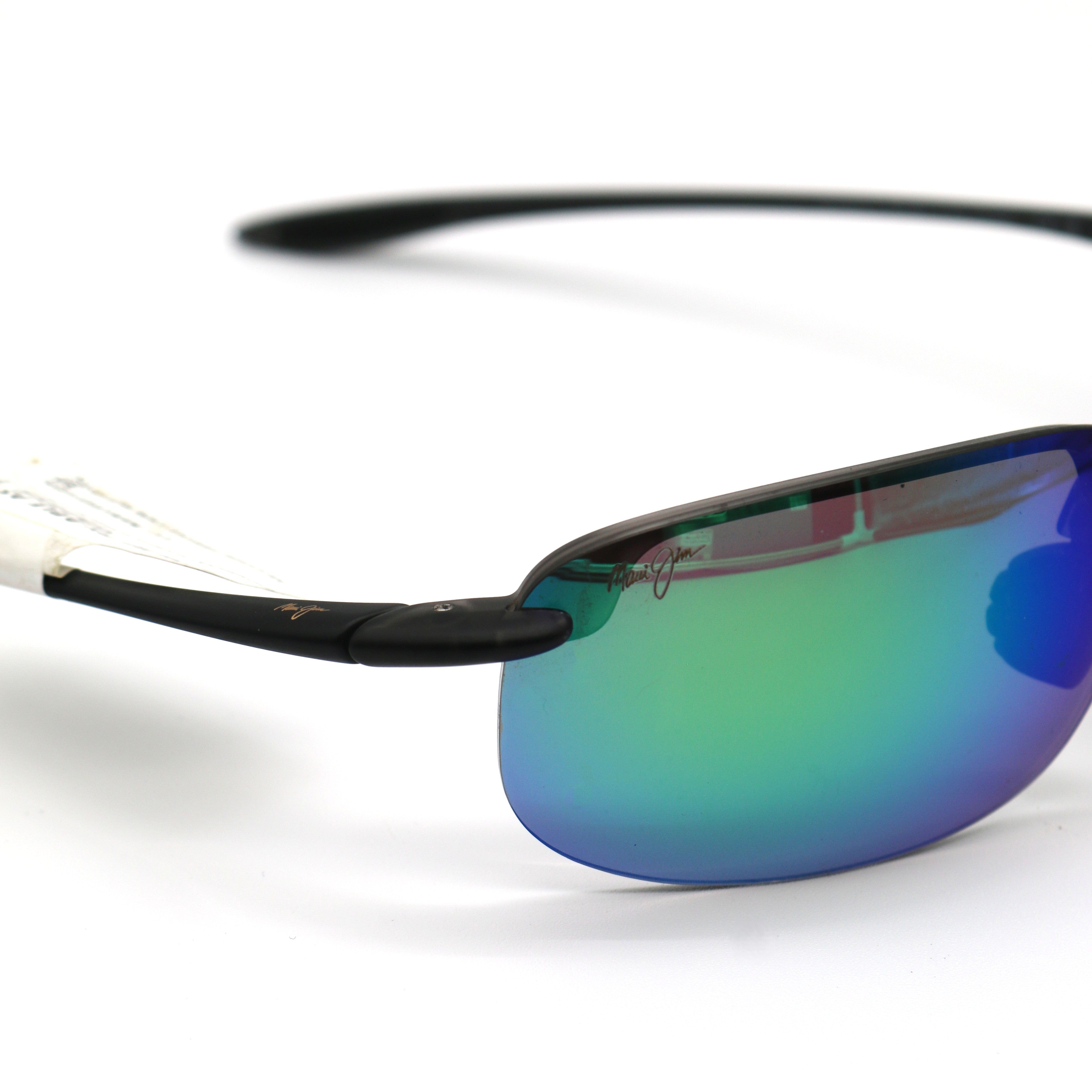 Maui Jim Ho'okipa XLarge Polarized Sunglasses - Translucent Matte Grey/Maui Green